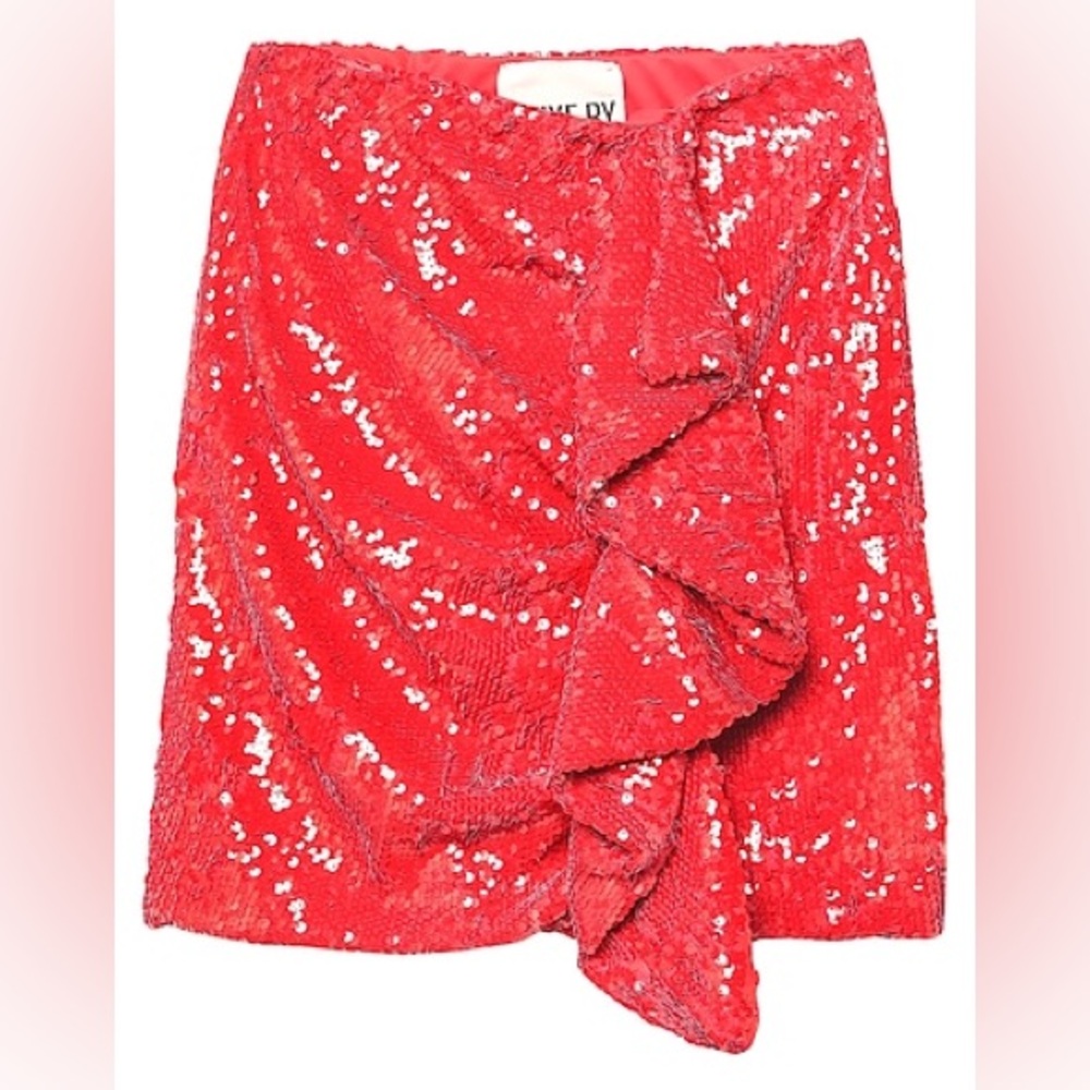 Aniye By Red Sequin Skirt